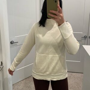 Fabletics Cream Long Sleeve Turtleneck Fleece